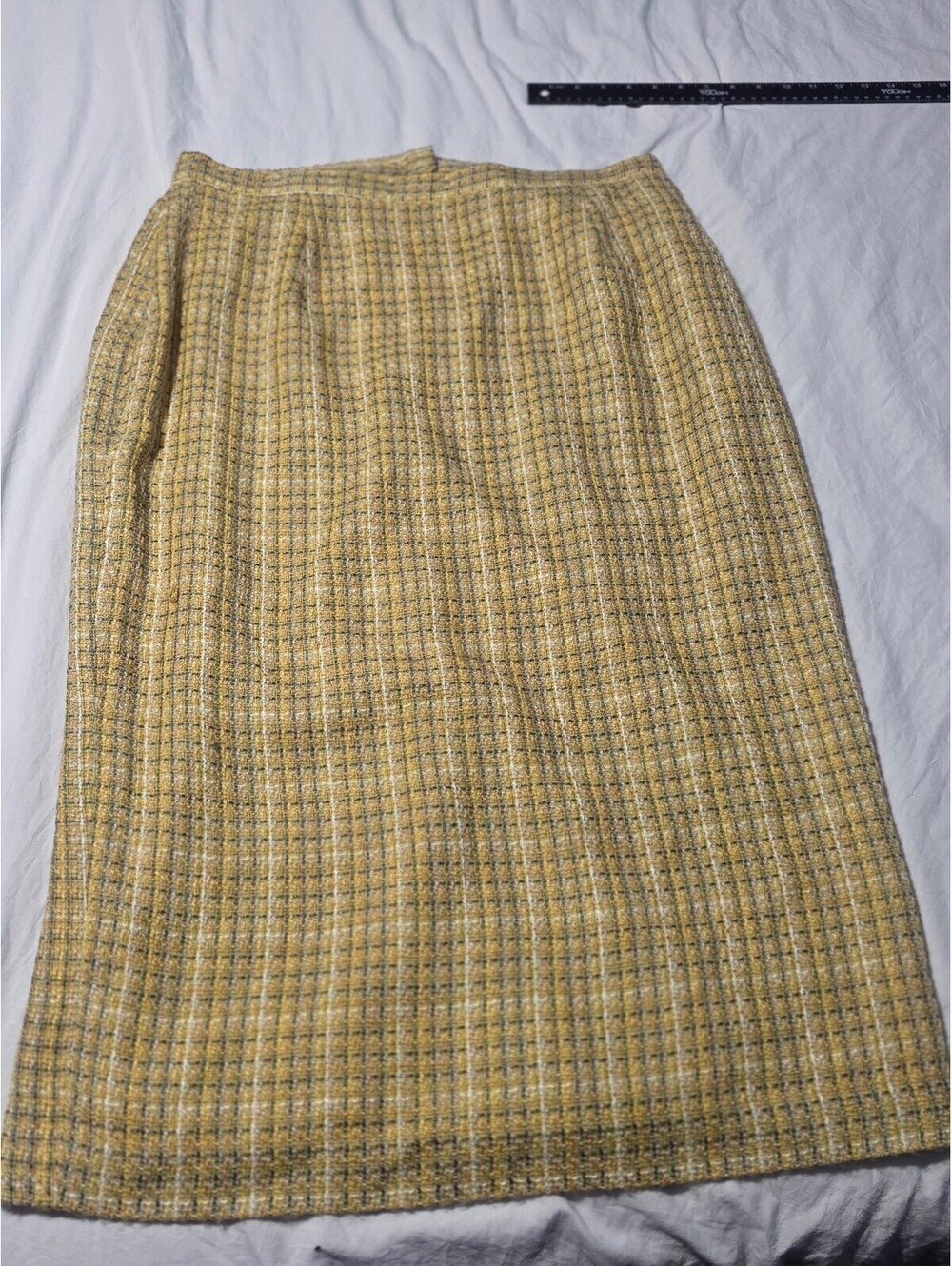 Vintage Tweed Pencil Skirt